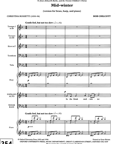 Full Score & Mixed Chorus