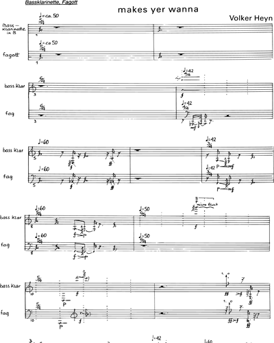 Bass Clarinet/Contrabass Clarinet & Bassoon/Contrabassoon
