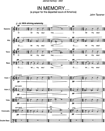 Mixed Chorus SATB & Bass Solo & Full Score