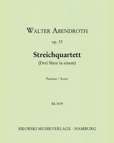 String Quartet (Three Movements in One)