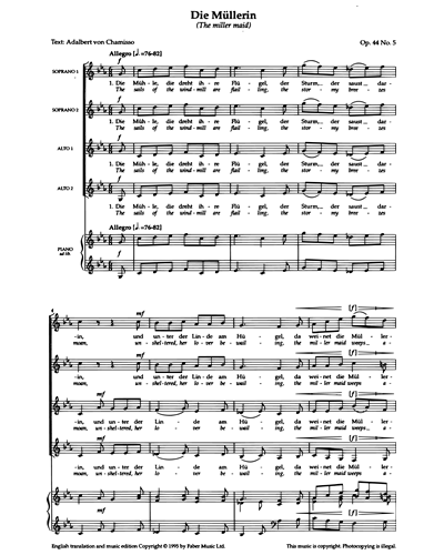 Die Müllerin (Op.44 No.5)
