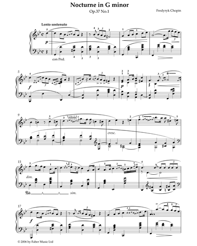 Nocturne in G Minor Op.37 No.1