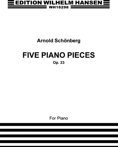 Five Piano Pieces, Op. 23