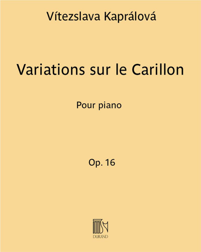 Variations sur le Carillon de l'Église Saint-Étienne-du-Mont Op. 16