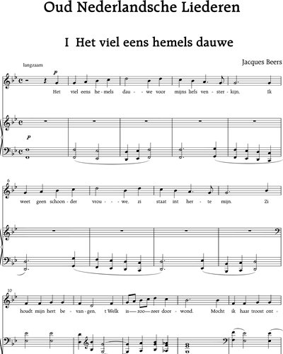 Old Dutch Songs