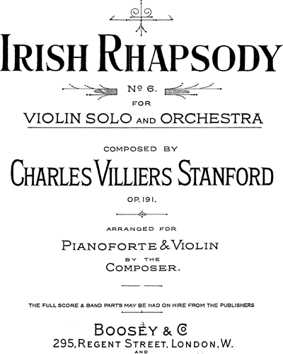 Irish Rhapsody No. 6, op. 191
