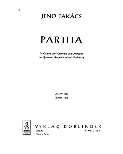 Partita, op. 55