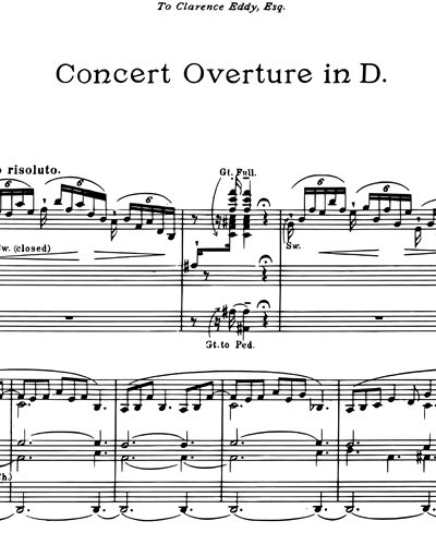 Concert Overture in D