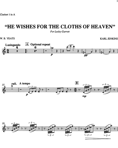He Wishes for the Cloths of Heaven