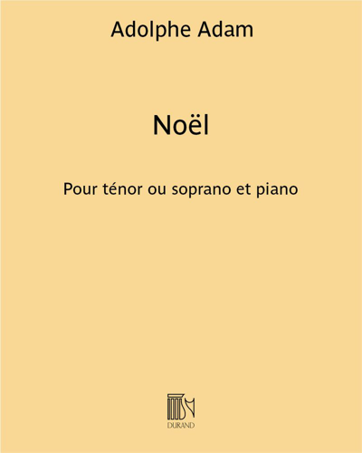 Noël (Minuit, Chrétien...) - Pour ténor (ou soprano) et piano