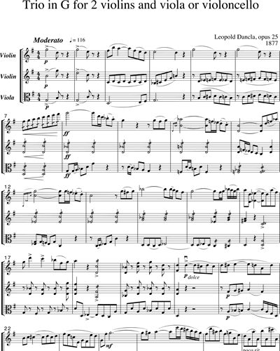 Trio in G Major, Op. 25