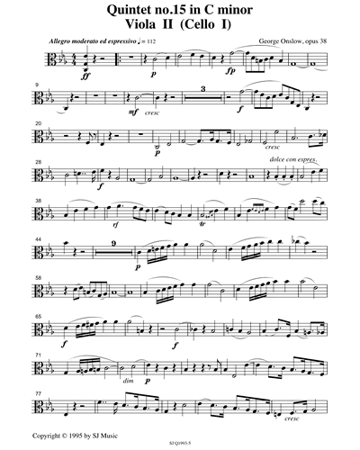 String Quintet in C minor 'The Bullet', op. 38