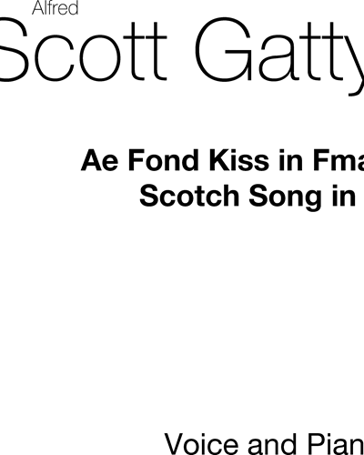 Ae Fond Kiss (in F major)