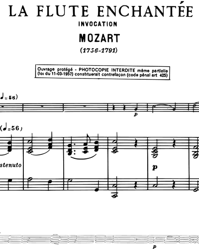 La Flute Enchantée No. 43 (from Invocation)