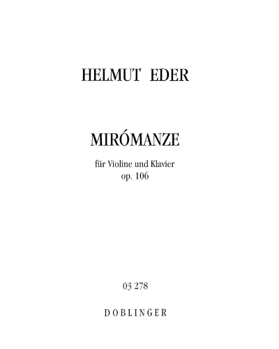 Miromanze, op. 106