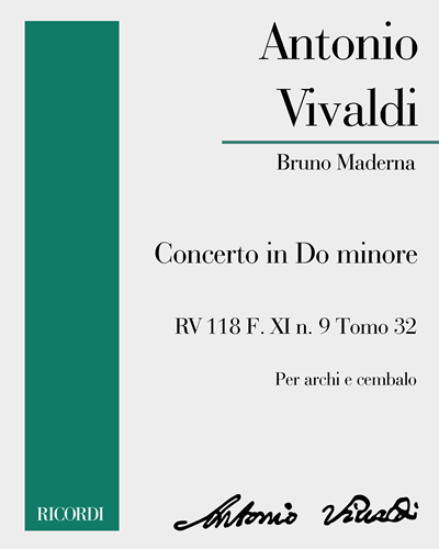 Concerto in Do minore RV 118 F. XI n. 9 Tomo 32