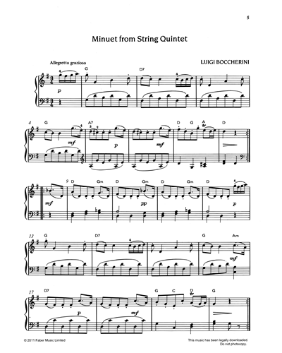 Minuet (from Boccherini's 'String Quintet')