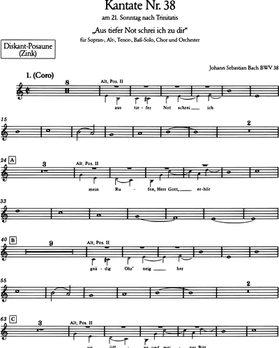 Soprano Trombone/Cornett (Alternative)