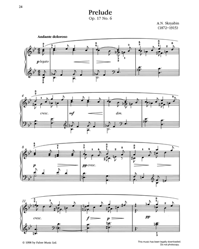 Prelude Op. 17, No. 6