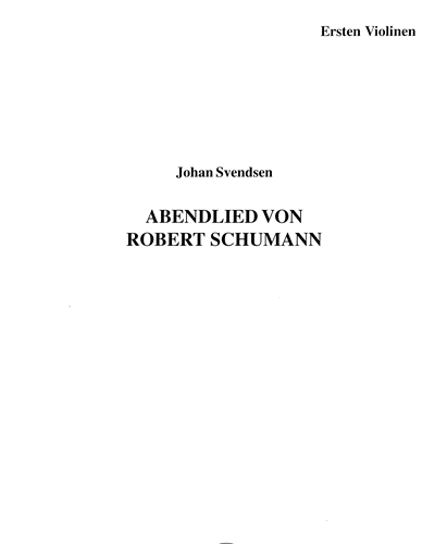 Abendlied von Robert Schumann