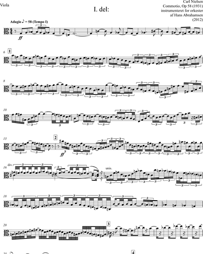Commotio, Op. 58