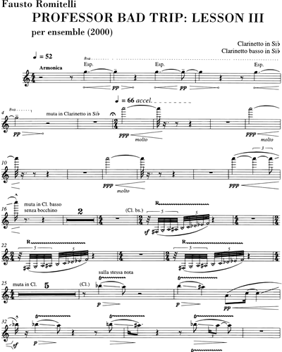 Clarinet in Bb/Bass Clarinet in Bb/Harmonica