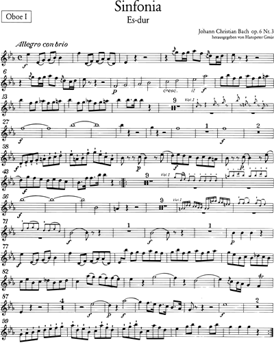 Sinfonia Es-dur op. 6 Nr. 3