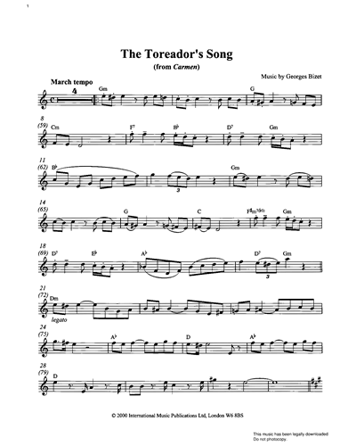 The Toreador's Song
