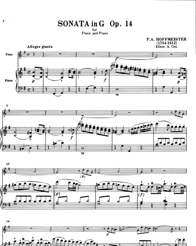 Sonate G-dur op. 14