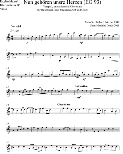 Viola/English Horn/Clarinet in Bb (Alternative)