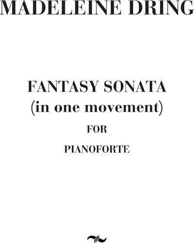Fantasy sonata (in one movement)