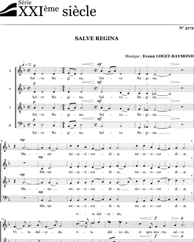 Salve Regina - Loget - SATB