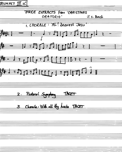 Trumpet in C 3/Trumpet in D 3 (Alternative)