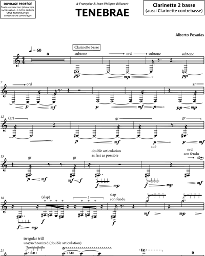 Clarinet 2/Bass Clarinet/Contrabass Clarinet