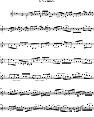 Partita n. 2, BWV 1004