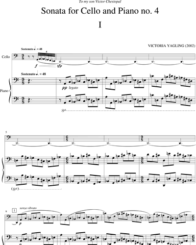 Sonata for Cello and Piano No. 4 