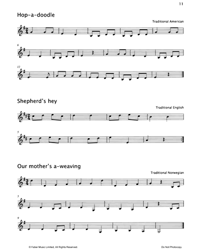 'Hop-A-Doodle' & 'Shepherd's Hey' & 'Our Mother's A-Weaving' & 'Apples And Pears' & 'I Had A Cat' & 'Big Ben At Teatime'