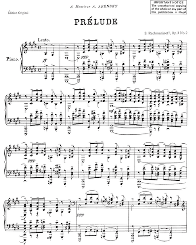 Prélude in C# minor, op. 3 No. 2
