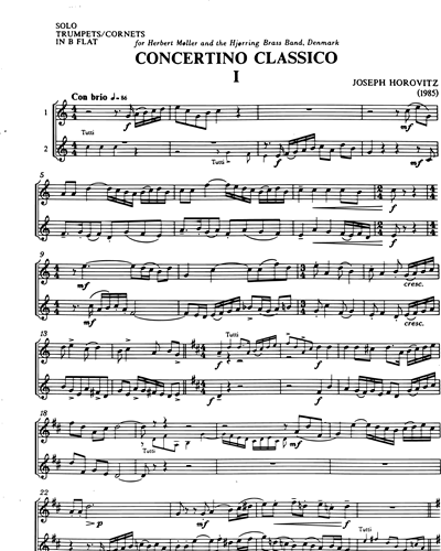 Trumpet in Bb 1/Cornet in Bb 1 (Alternative) & Trumpet in Bb 2/Cornet in Bb 2 (Alternative)