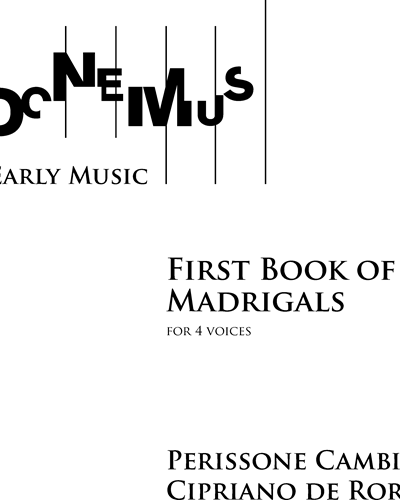 First Book of Madrigals