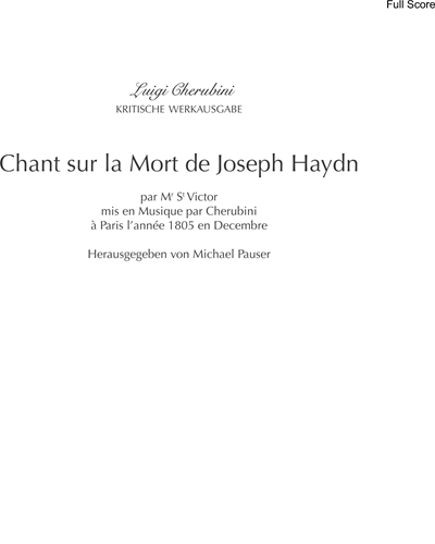 Chant sur la mort de Joseph Haydn