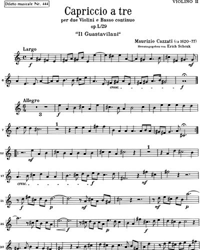 Capriccio a Tre in A major 'Il Guastavilani', op. 50/29