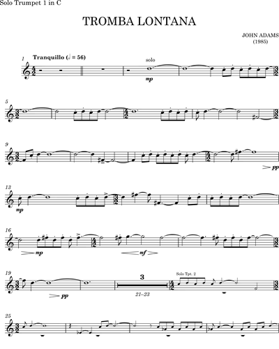 [Solo] Trumpet 1 in C