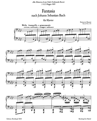 Fantasia nach J. S. Bach Busoni-Verz. 253