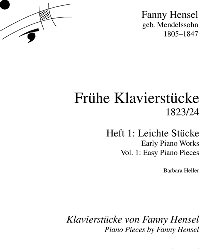 Piano Pieces by Fanny Hensel, Vol. 6