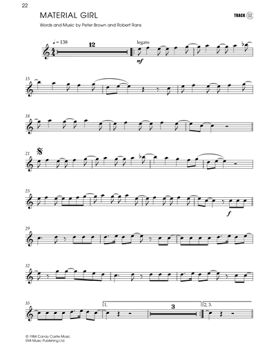 MADONNA Material Girl - flauta flute free cifras notas notes canciones a mi  manera flute flauta dulce flauta doce