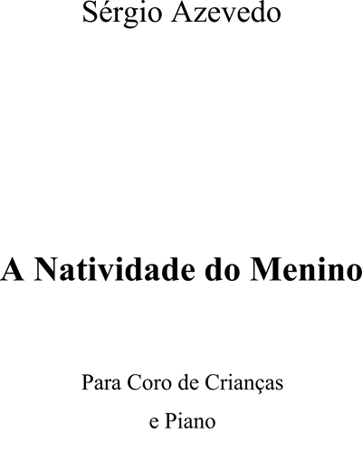 A Natividade do Menino