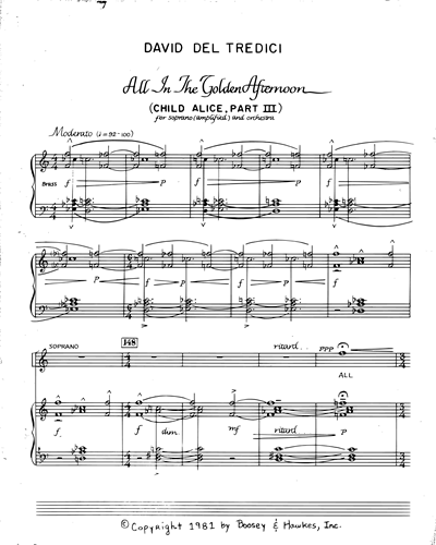 [Solo] Soprano & Piano Reduction