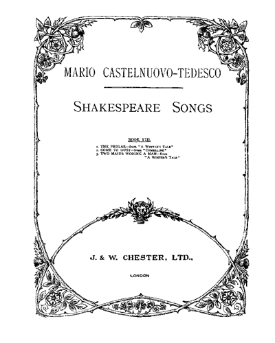 Shakespeare Songs, Book 8