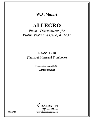 Allegro (from 'Divertimento, K. 563')